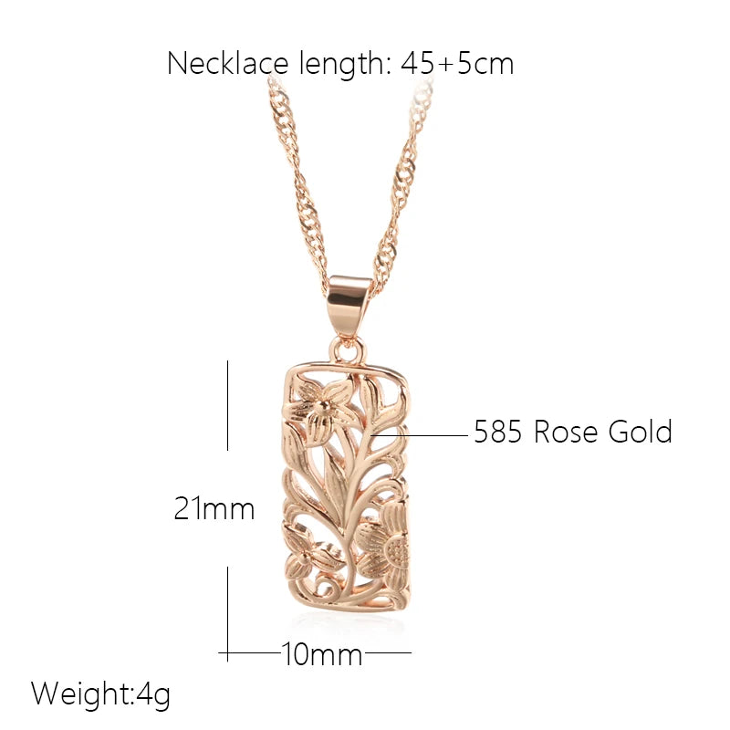 Hollow Flower Necklace