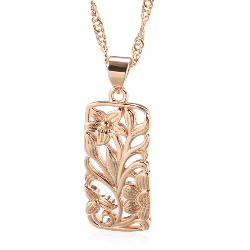 Hollow Flower Necklace