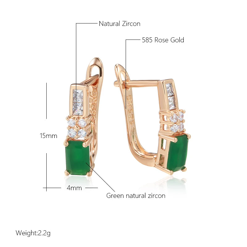 Fashion Green Earrings